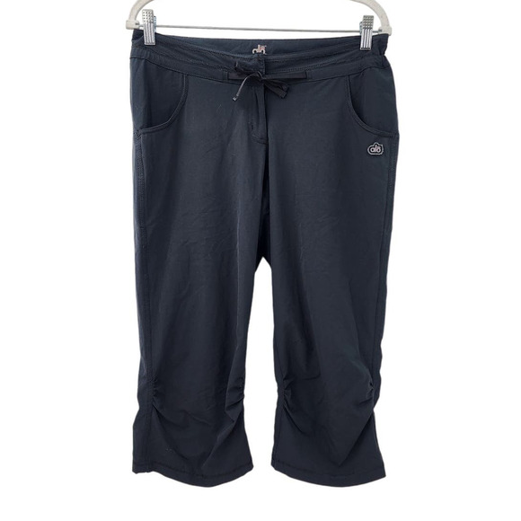 Alo‎ Crop Athletic Pants Comfort Lounge Athleisure Capri Black Size 8 - Picture 1 of 8